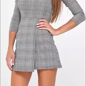 Checkered Romper (Shorts w/skirt look)